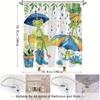Rainy Umbrella Shower Curtain - Colorful and Unique Wall Hanging Decorations for Living Rooms and Bedrooms - Cheerful