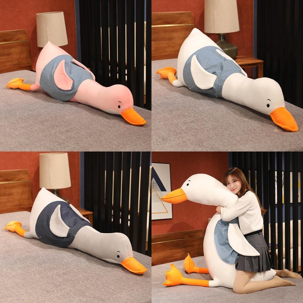 White Sunshine Big Goose Plush Toy Cute Children Holiday Gift Doll Pillow Sleep