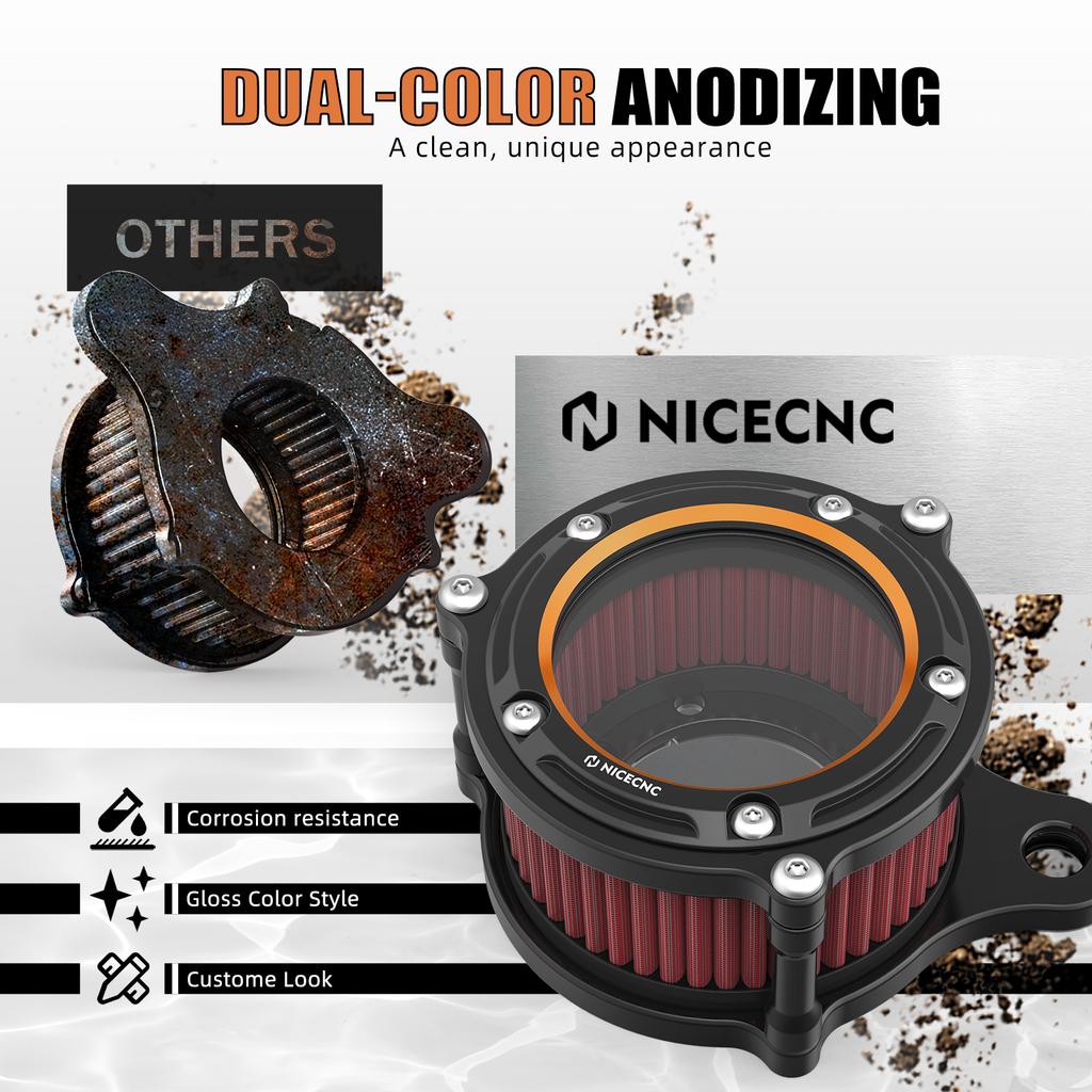 For 2009-2014 Harley Iron 883 XL883N Air Cleaner Motorcycle Air Filter for Harley Iron 1200 XL1200NS 2018 2019 2020 2021