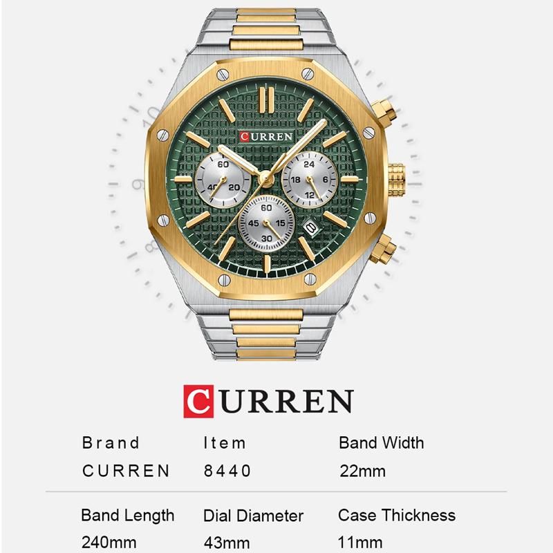 Top Brand Luxury Stainless Steel Waterproof Sport WristWatch Men Chronograph Watch Military Army Male Clock