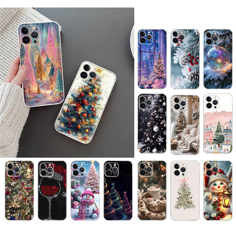 Phone Case For iphone 17 Pro Max 17Pro 17Air 16 15 14 13 Pro Max 15 16 Pro 15Plus Christmas Tree