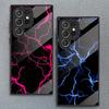 Meninis žaibo vielos rašto dizaino telefono dėklas S26ULTRA S25 S24 S24PLUS S23 S22 S21PROS20+ A36 A56