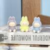 4Pcs Labubu Plush Toy Kawaii White Labubu Stuffed Plushies Toys for Pillow Children Key Chain Accessories Doll Toys 4cm