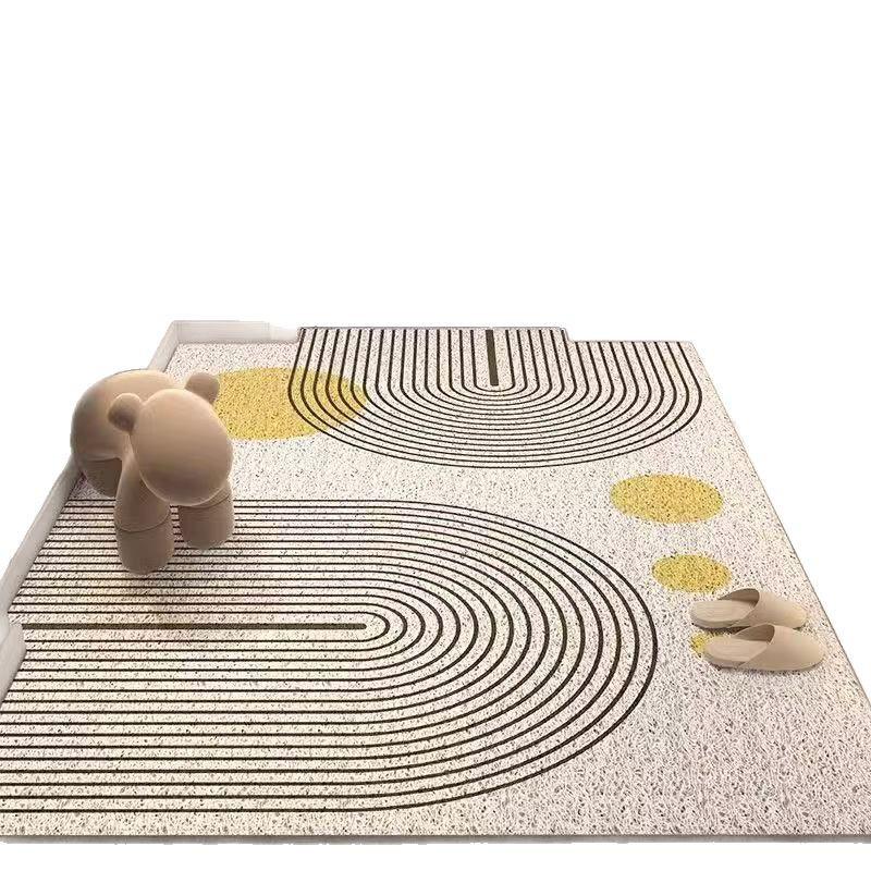 Non-Slip Dirt-Resistant Entryway Doormat - Cuttable, Easy-Clean Coil Carpet for Front Door
