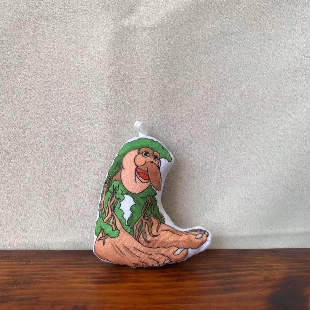 

Brainrot Al Italian Tung Tung Sahur Tralalero Tralala Plush Keychain Pendant Green Brown