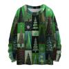 Women's Casual Long Sleeve Woolen Christmas Sweatshirt Fall  Vacation Long Sleeve Pullover