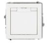 Splashproof Gniazdo Z/U (White Flap) White Dgpb-1Zp