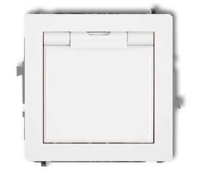 Deco Splashproof Socket Z/U (White Flap) White Dgpb-1Zp