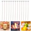 Good-100Pcs ECO Wicks For Soy Candles, 8 Inch Pre-Waxed Candle Wick For Candle Making,Thick Candle Wick With Base