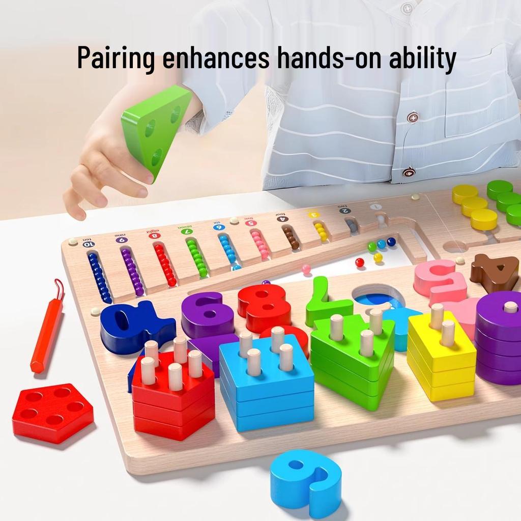 Montessori Educational Toys for Toddlers: Jigsaw Puzzles & Building Blocks for Ages 1-2, Boys & Girls