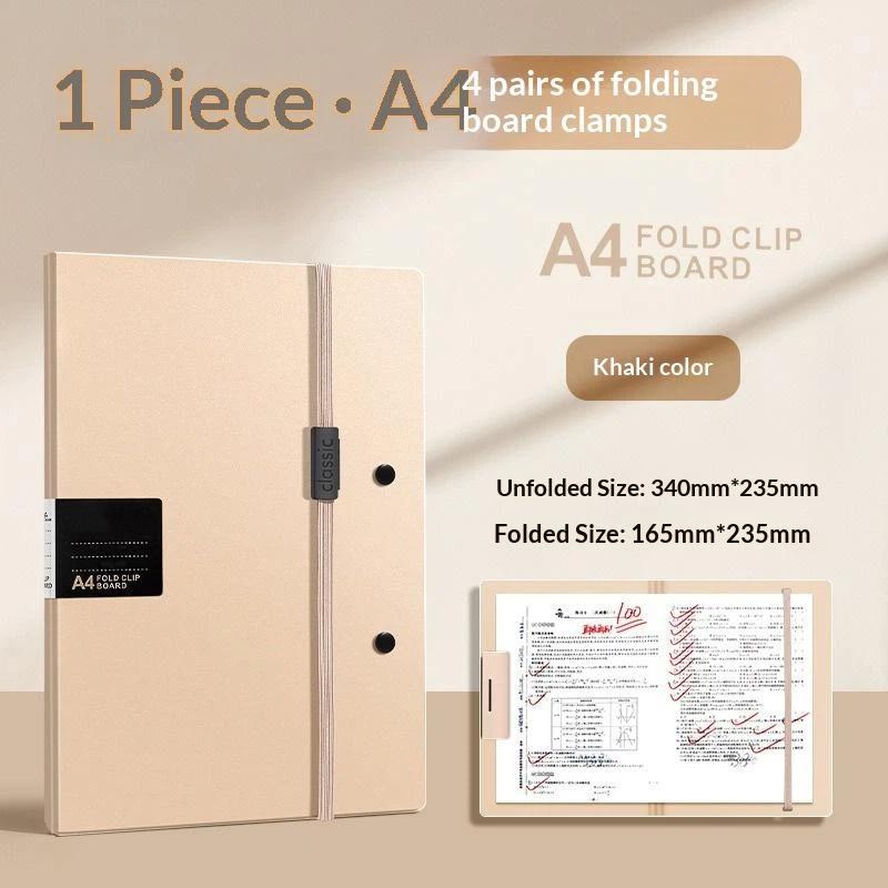 Foldable Folders A4 To A5 Folder A4 Folding Board Student Test Paper Storage Folder Organize Folder File Contract Folder