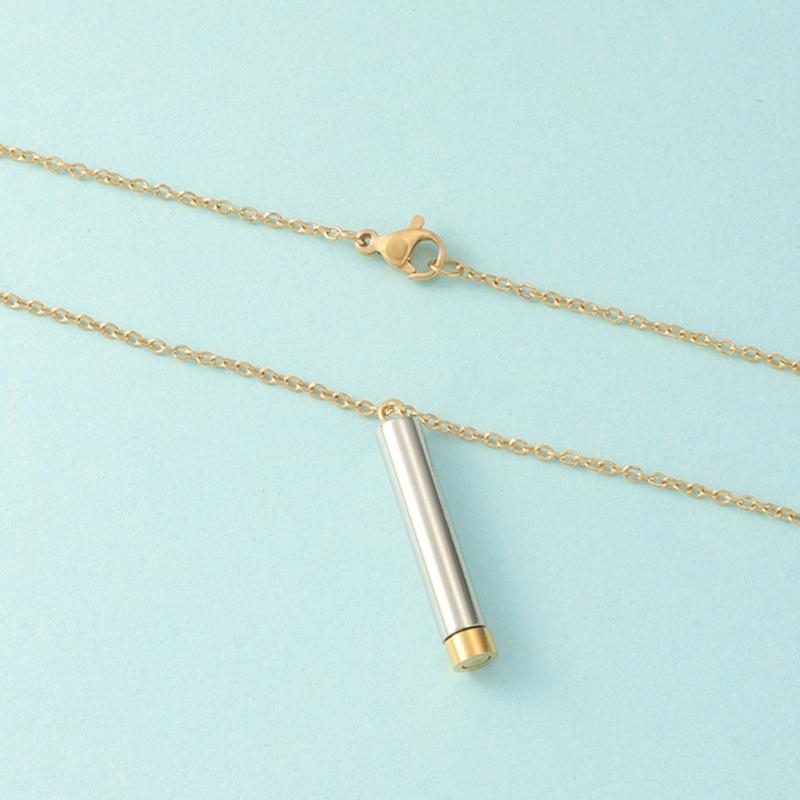 Multipurpose Memory Pendant Sturdy Stainless Steel Necklace Jewelry Accessory for Ashes and Special Messages Adults