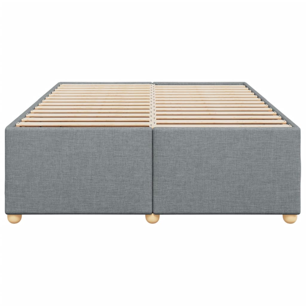 Vidaxl Bed Frame Without Mattress, Light Gray, 140X200 Cm, Upholstered
