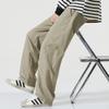 Minger | American trendy brand versatile splicing scimitar pants men's solid color simple loose wide-leg sports casual pants