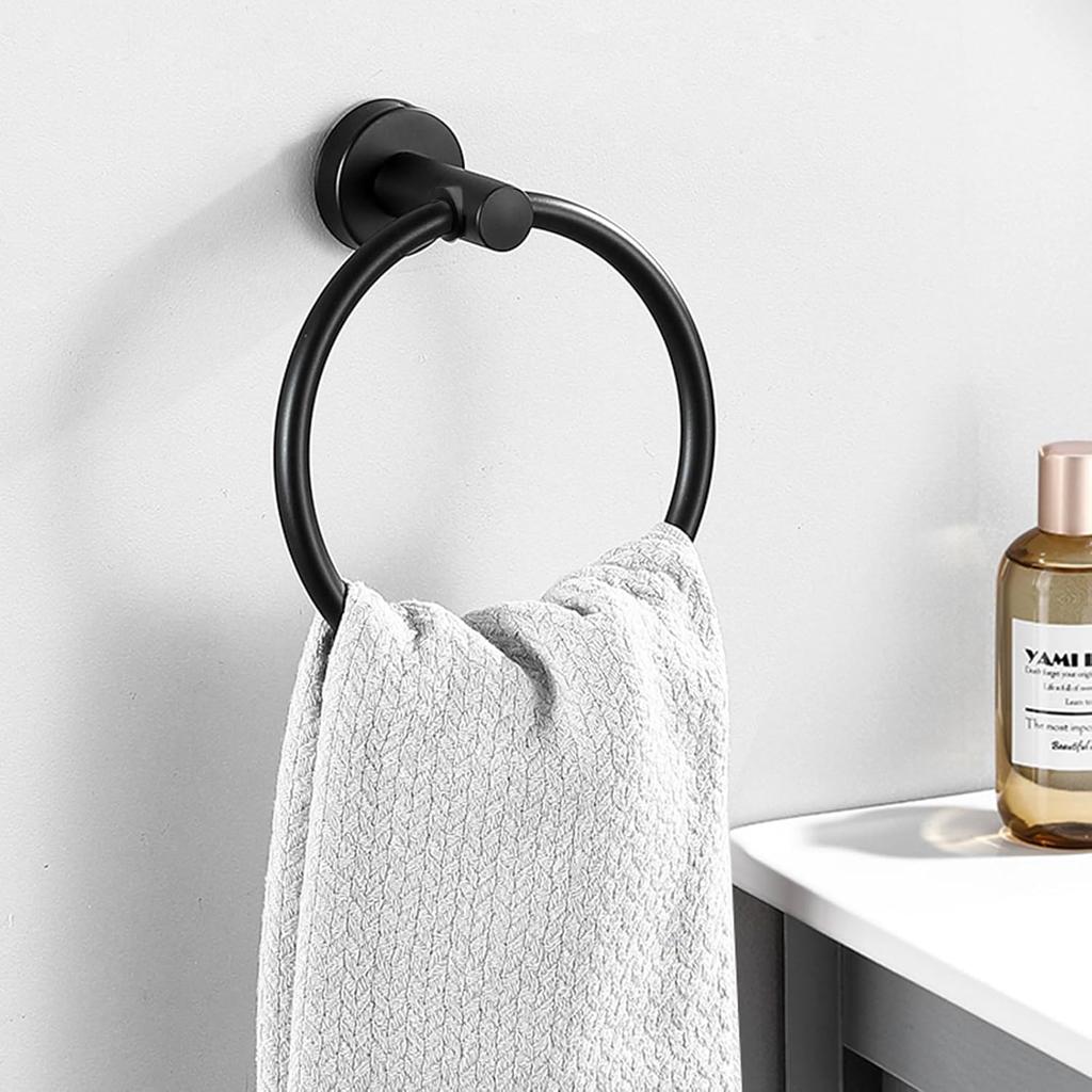 14-Pieces Matte Black Bathroom Accessories Set, Stainless Steel Bathroom Hardware Set, Bath Towel Bar Set, Towel Racks for Bathroom Wall Mounted.