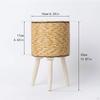 Plant Basket with Legs Flower Pot Pastoral Display Planter for Balcony Greenhouse Dining
