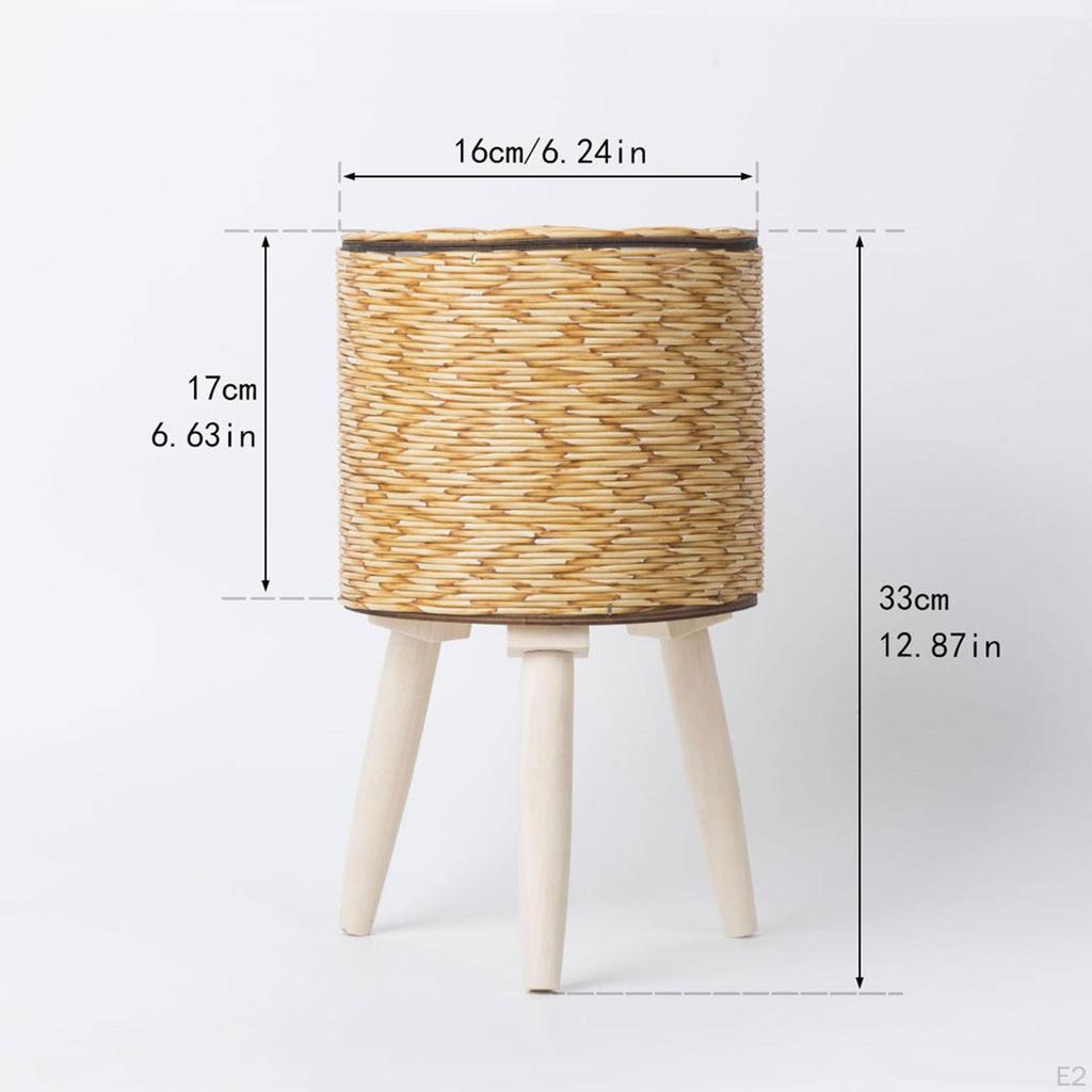 Plant Basket with Legs Flower Pot Pastoral Display Planter for Balcony Greenhouse Dining