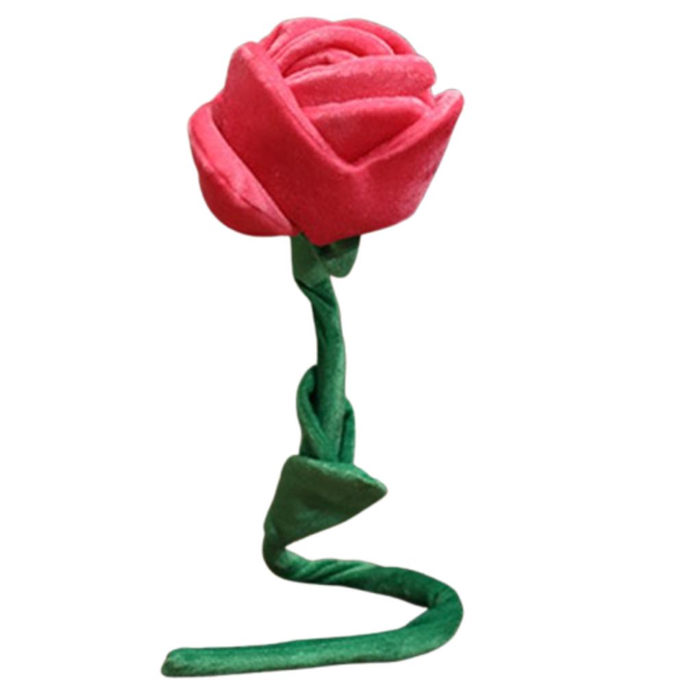Fashion Artificial Flower Branch Red Simulation Plush Rose Rose Flower Bouquet  Birthday Gift