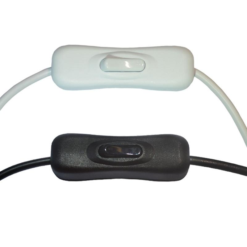 5.5x2.1mm to 5.5x2.1mm Power Cable with Switches Female to Male for CCTV, Security Cameras, Monitor, LED Signs