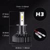 20000LM 4500K 6000K 8000K 3000K HB3 HB4 9005 9006 H3 H1 H8 H7 H4 H11 H9 9012 Bulb Canbus Led Car Headlight 110W
