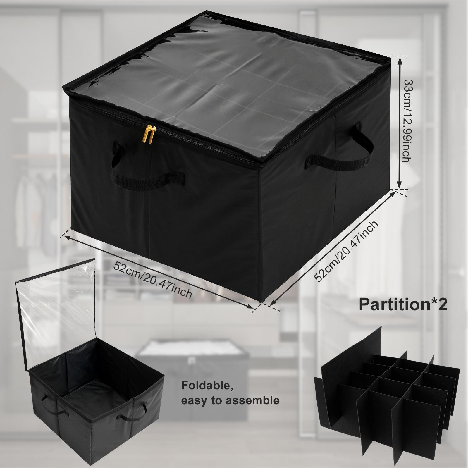 

1/2 шт. Коробка для хранения обуви с разделителем, пыленепроницаемые контейнеры для хранения обуви с прозрачной крышкой и ручкой, складной органайзер для обуви для шкафа 1Pcs