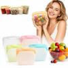 High Temperature Resistance Silicone Fresh-keeping Bag Upright Freezer Bags  Freezer Microwave Safe