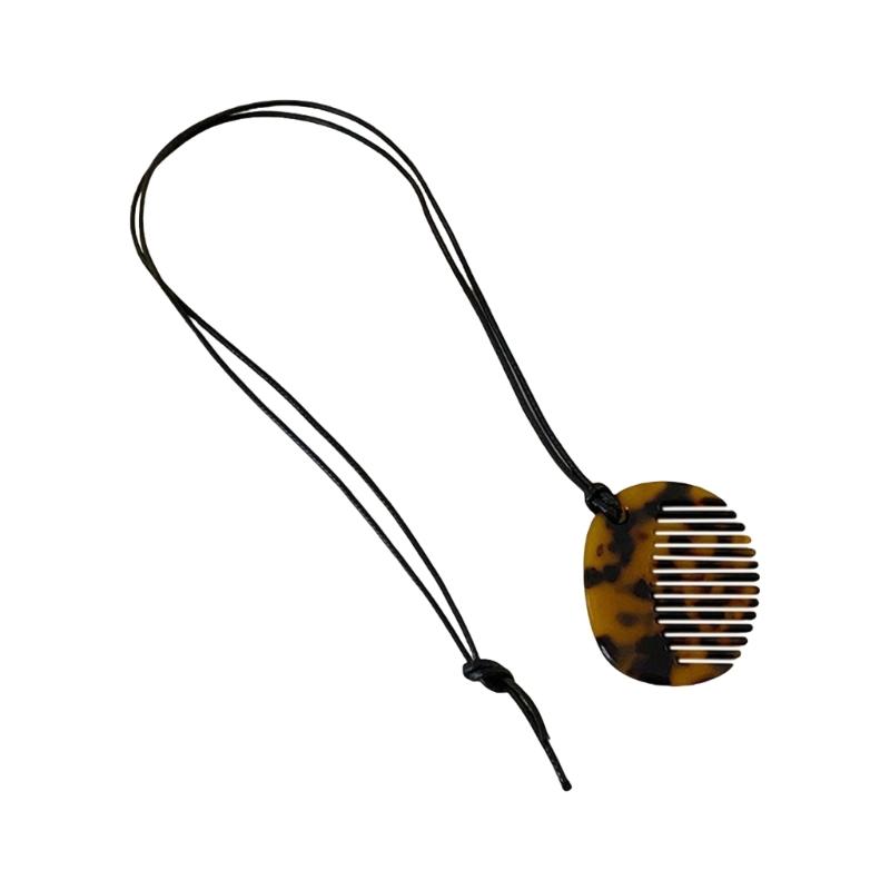 

Модное ожерелье с подвеской в виде гребня, прочное стильное украшение, ювелирный аксессуар для модных причесок, повседневное украшение