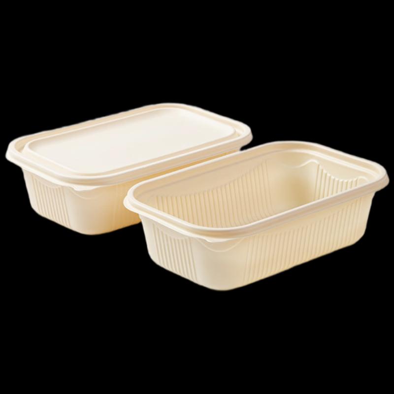 Mr. Corn Biodegradable Corn Starch Food Containers with Lids