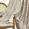 Cortina Jacquard Térmica Blackout de Luxo em Relevo para Sala de Estar e Quarto, Cortinas Redutoras de Ruído e Privacidade, Decoração para Casa