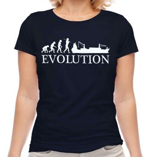 

Cargo shipping evolution of men women t-shirt gift navy transporter 2XL