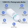 Skytex 2pcs 135W Light Bulb 5500K CFL Daylight Spiral Softbox Lighting Kit Bulb In E27 Socket for Photography Photo