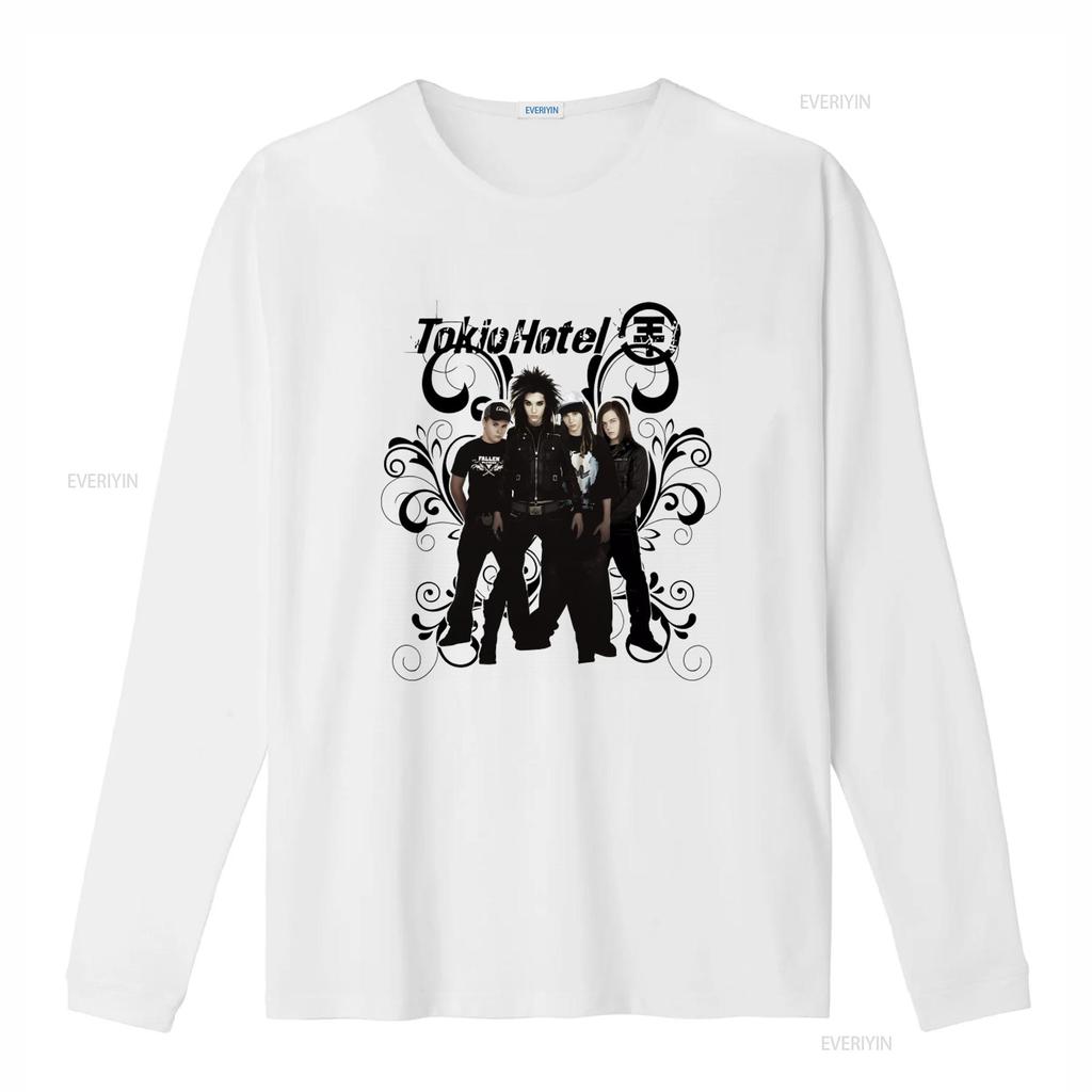 Tom Kaulitz Tokio Hotel Band T Shirt Tops Fashion Streetwear vintage Washed Stretched Comfortable Versatile graphic homme