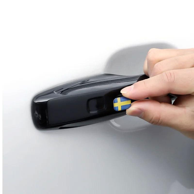 Car Door Handle Multimedia Decorate Button Stickers for Volvo S60 S90 XC40 XC60 XC90 V60 V90 C40  Central Control DIY
