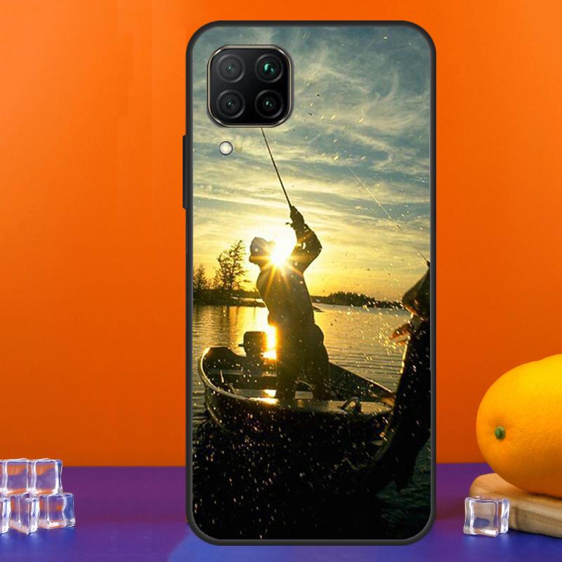 

Bass Fishing Lake Sunset Fisherman For Huawei Nova 7i 8i 11i 12i 12s 9 10 SE Y91 Y90 Y60 Y70 Y72 Y61 P30 P40 Lite P60 Pro Case Huawei Nova 11i