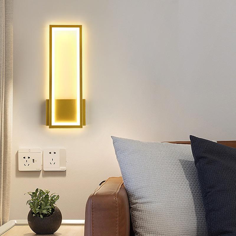 Modern LED Wall Lamp: Sleek Design for Bedroom, Living Room, and Hallway