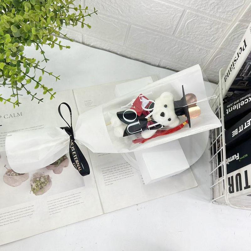 36cm Tierstrauß Meister Bär Cartoon Lieblicher Bär Neuer Bärenstrauß Valentinstag