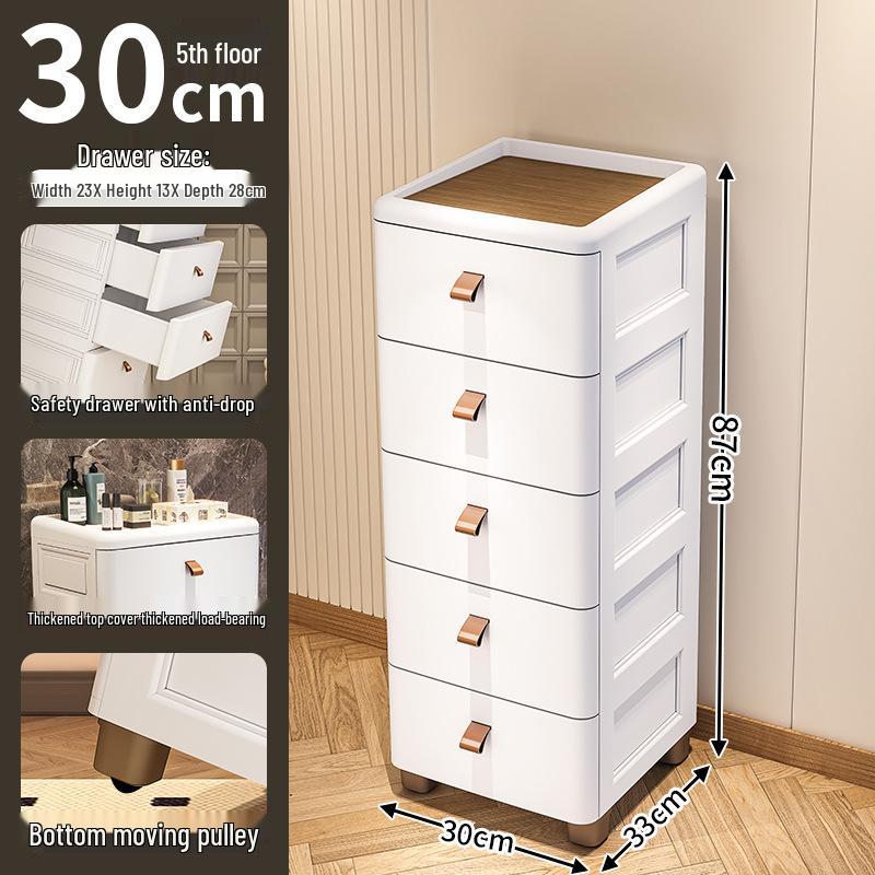 Szafka wielowarstwowa z wąską szczeliną i szufladami o wymiarach 18/25/30 cm do kuchni i łazienki