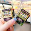 Miniature Fruit Slot Machines Keychain Charm Colorful Accessory for Bags Portable Entertainment Phone Chain Decoration