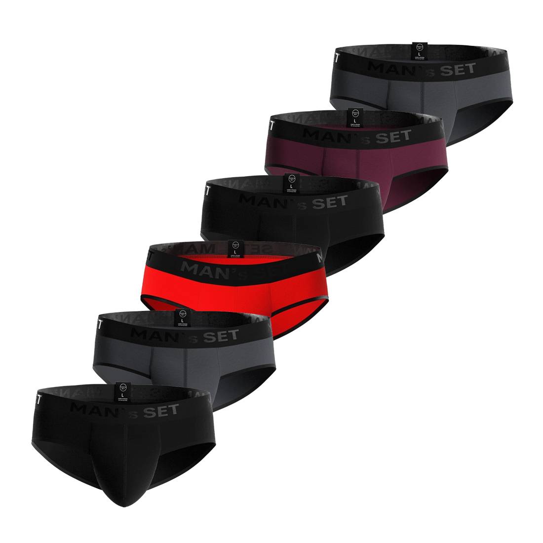 

Комплект мужских трусов MAN s SET L Разноцветный 6 шт (1153-1449) L різнокольорові кольору