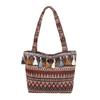 2025 Spring New Tassel Women's Bags Fashionable Ethnic Style Contrasting Colors Large-capacity Niche Women's Bags Shoulder Bags Tote Bags