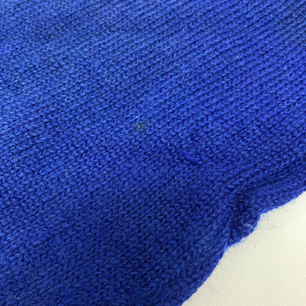 77circa Blue USED Remade Patch Knit Cardigan Tops blueUsed