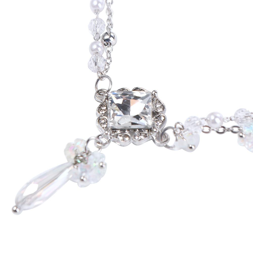 Forehead Ornaments Flower Hair Accessories Eyebrows Pendant Crystal Head Chain New Year Side Clip