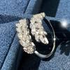 Direct Wheat Elegant Ring, Adjustable Opening Design Jewelry, Leaf Shiny Fashion Jewelry