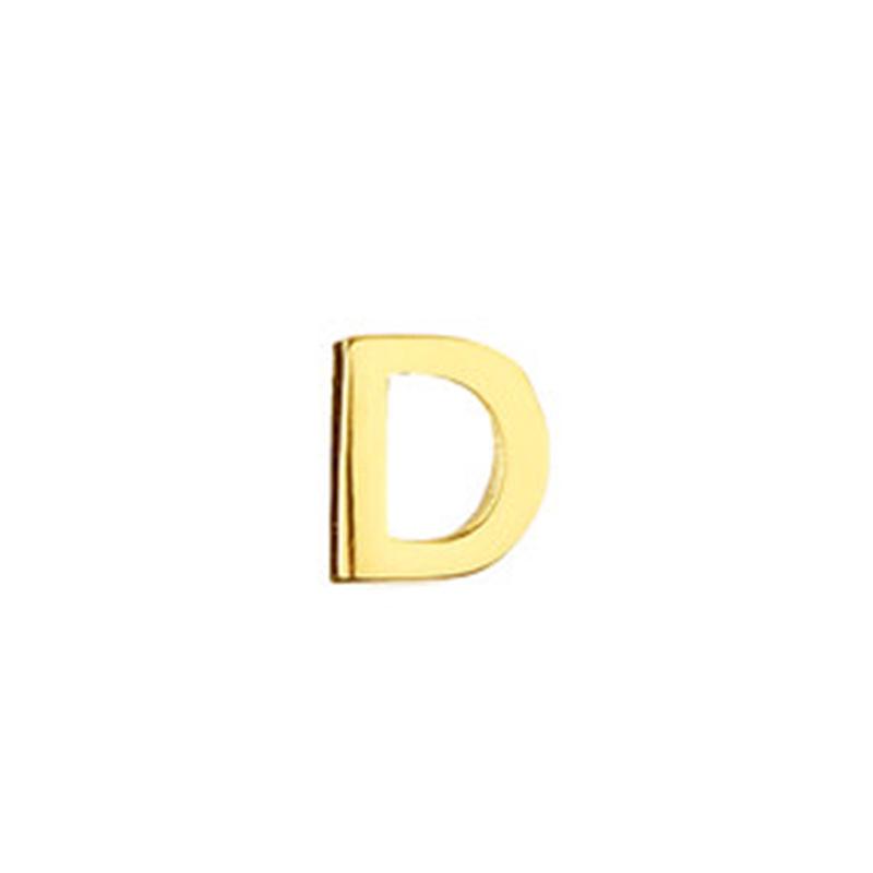 Stainless Steel Non-Fading English Letter Pendant Charms for DIY Jewelry, 26 Letters Available