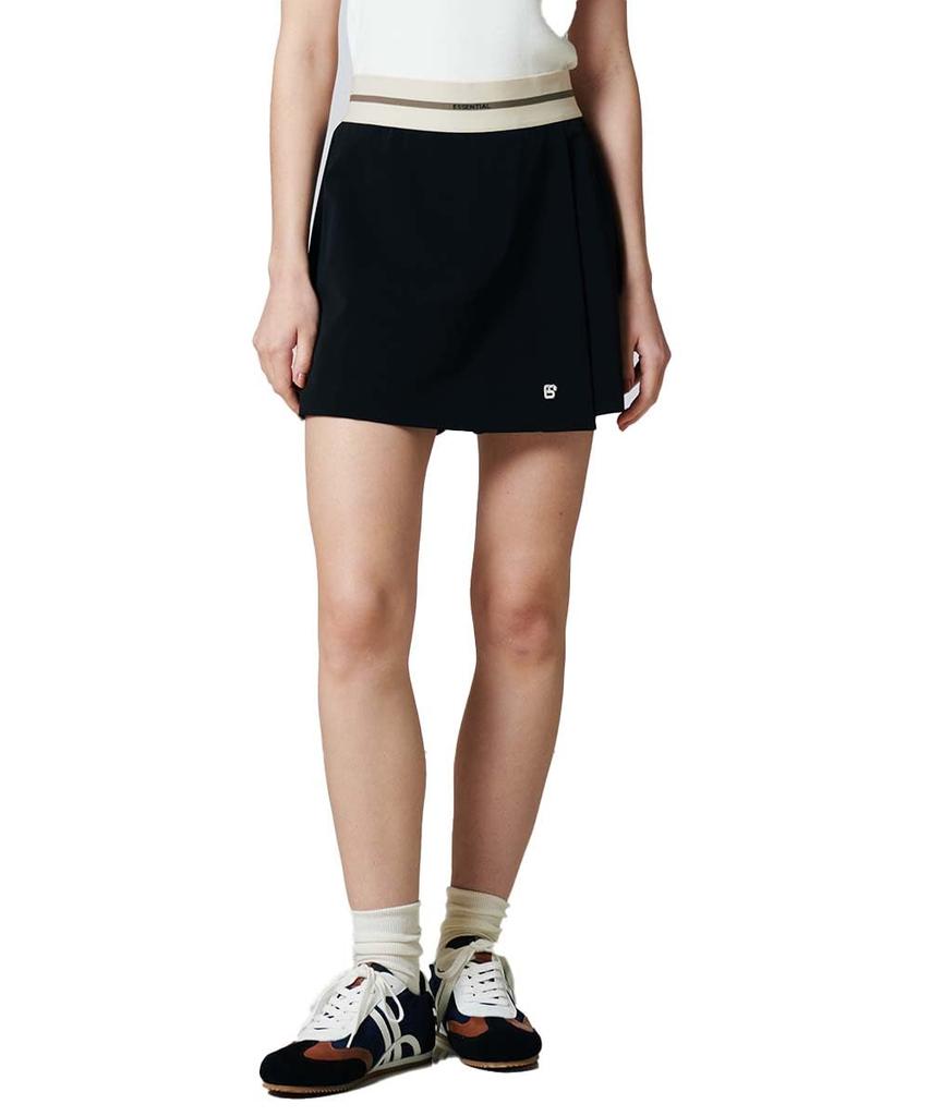 Standard ESSENTIAL Nylon Mini Skort Black [Double Clothing] 2506-200-243 Women's