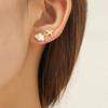 Fashion Cute Cloud Airplane Small Earrings for Women Ear Stud Girls Creative Sweet Dripping White Earrings Jewelry Accessories