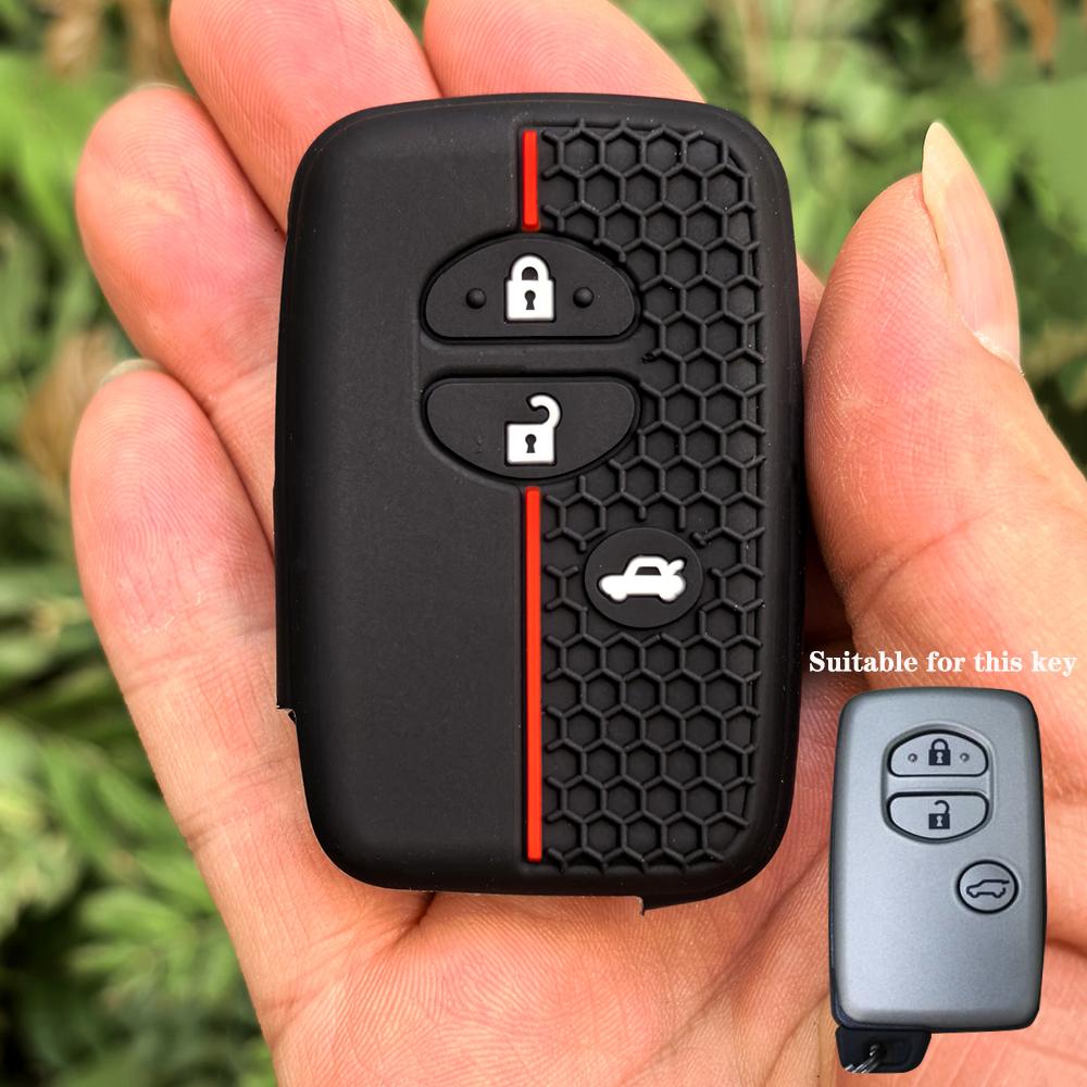 

Silicone Car Key Case For Toyota Aqua Rav4 Land Cruiser Camry Prado Corolla Prius Cover Keyless Remote Fob 2 3 Buttons 2013 2014