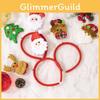 Delightful 4pcs Christmas Character Headbands With Santa And Reindeer Designs