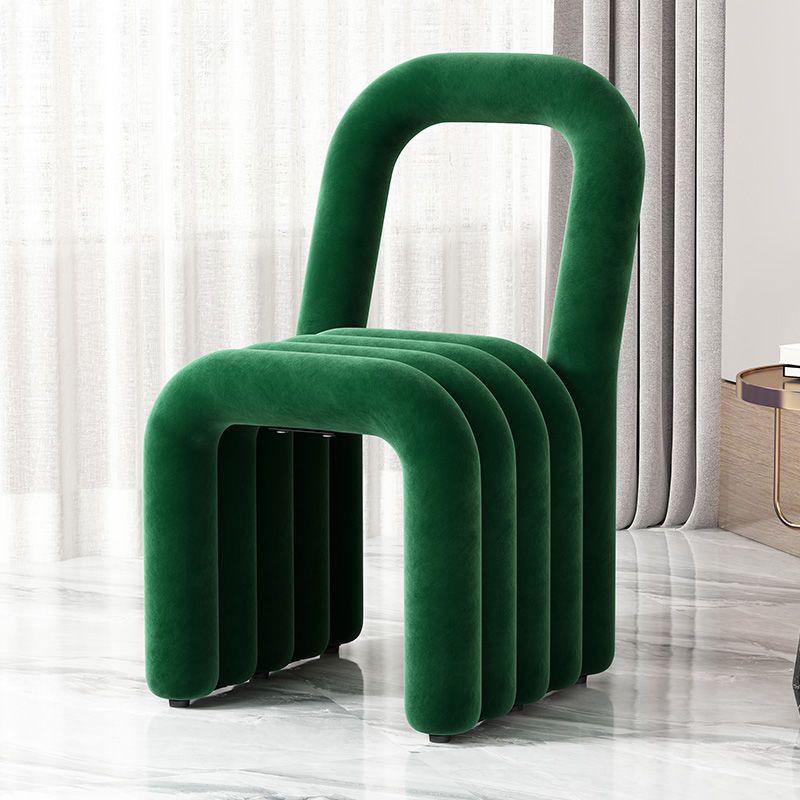 Simple Home Dopamine Dining Chair: Stylish Leisure Backrest and Creative Makeup Stool