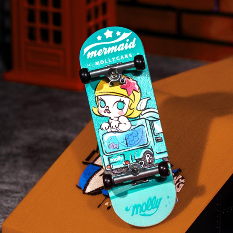 New POP MART MOLLY Magic Kaká Collection Fingerboard Mystery Boxes Single Blind Box/whole Box 9 Pcs 210900269